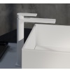 AQG СМЕСИТЕЛ ЗА МИВКА ALPHA MATT WHITE 01ALP120BL допълнително изображение
