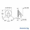Grohe 194502433 Eurosmart Black Matt Смесител за вграждане за вана и душ допълнително изображение