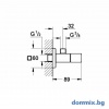 EUROCUBE ЪГЛОВ ВЕНТИЛ, 1/2″ GROHE 22012000 допълнително изображение