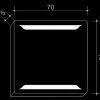 ОГЛЕДАЛО ЗА БАНЯ с вградено LED осветление Versa Q, по поръчка допълнително изображение