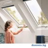 Velux Покривен прозорец Стандарт с долно управление, бяло полиуретаново покритие допълнително изображение