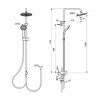 Ideal Standard BC747XG IdealRain Soft Душ система без смесител, черен мат допълнително изображение