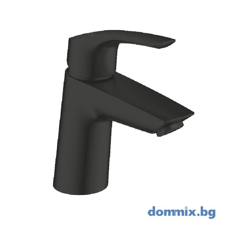 Смесител за мивка S-размер с  Push-Open изпразнител 11/4″, черен мат/matte black GROHE EUROSMART 239682433