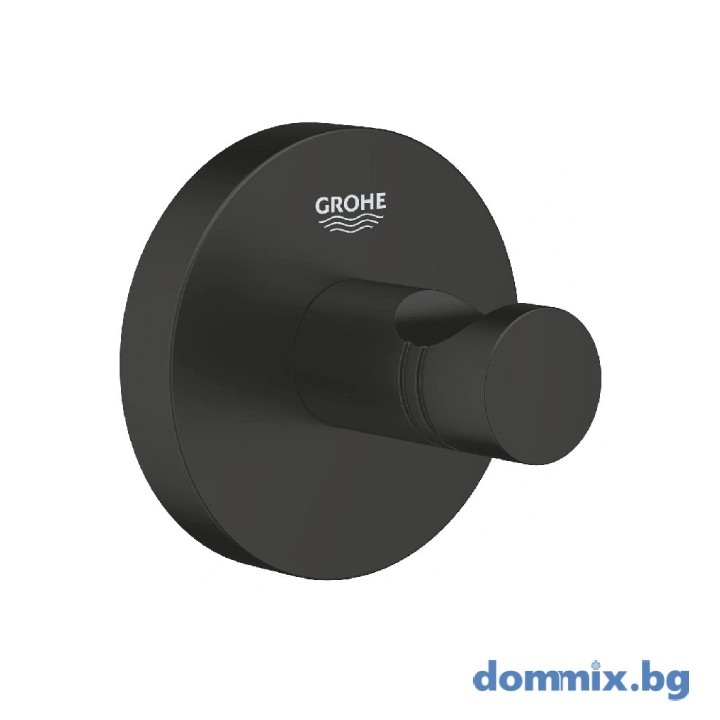 Закачалка за кърпи/хавлии, черен мат/matt black GROHE ESSENTIALS 1024602430