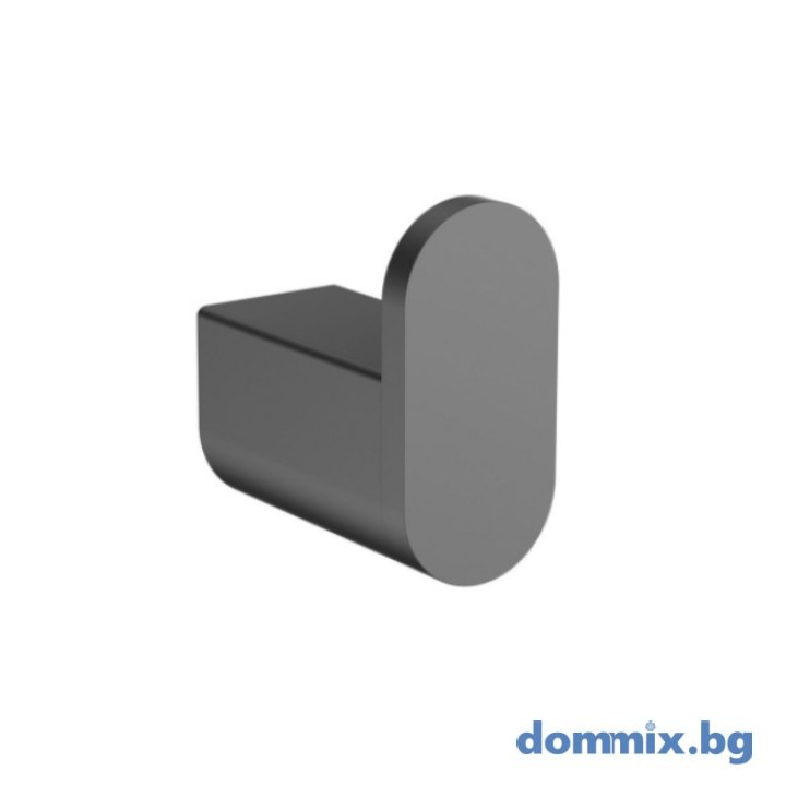 Karag Artemis Gun Metal A0351045 единична закачалка за кърпи, антрацит