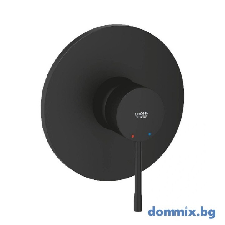 Смесител за вграждане за душ, без тяло 35604000! черен мат/phantom black GROHE ESSENCE 24168KF1