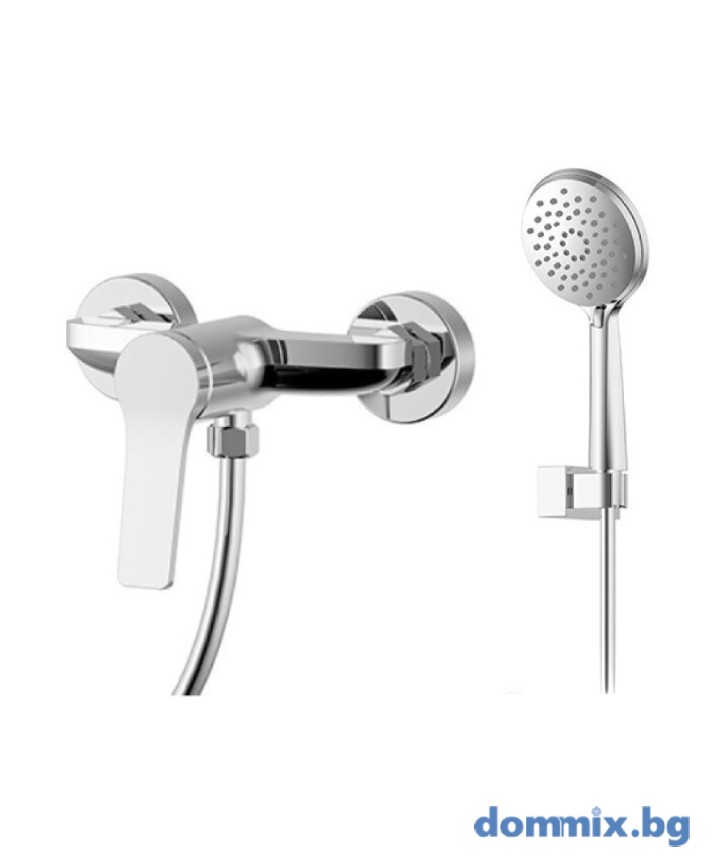 Компелкт смесител и душ слушалка с 3 функции, хром Karag WNX338073C Andare Chrome 