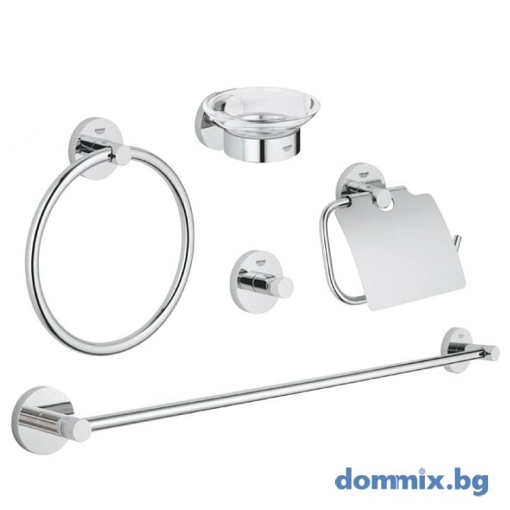 Сет 5в1 аксесоари Grohe 40344001 Essentials