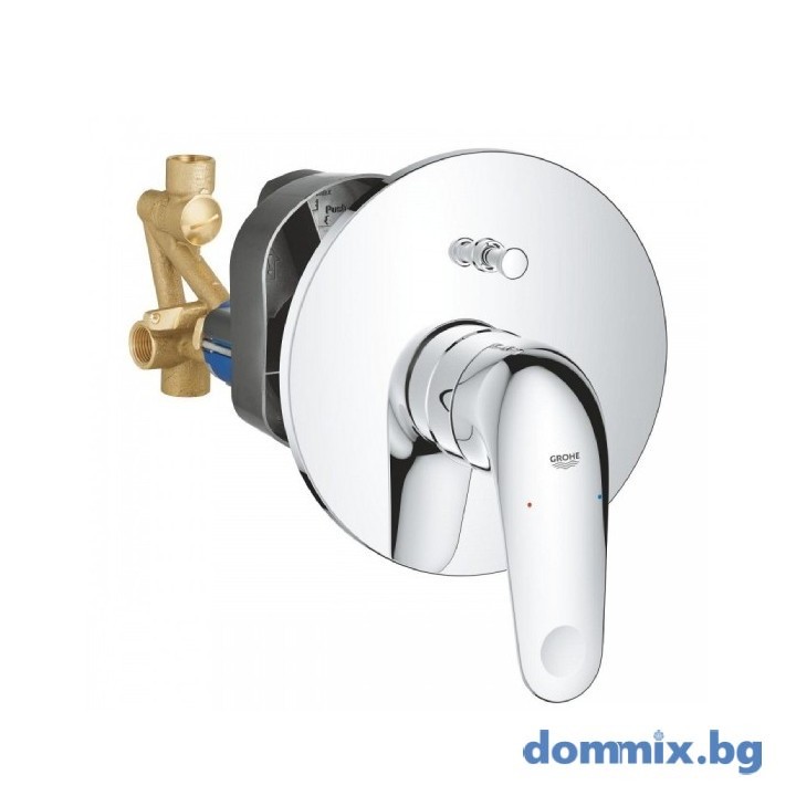  Смесител за вграждане за душ и вана, хром Grohe 32747001 EuroEco 2023