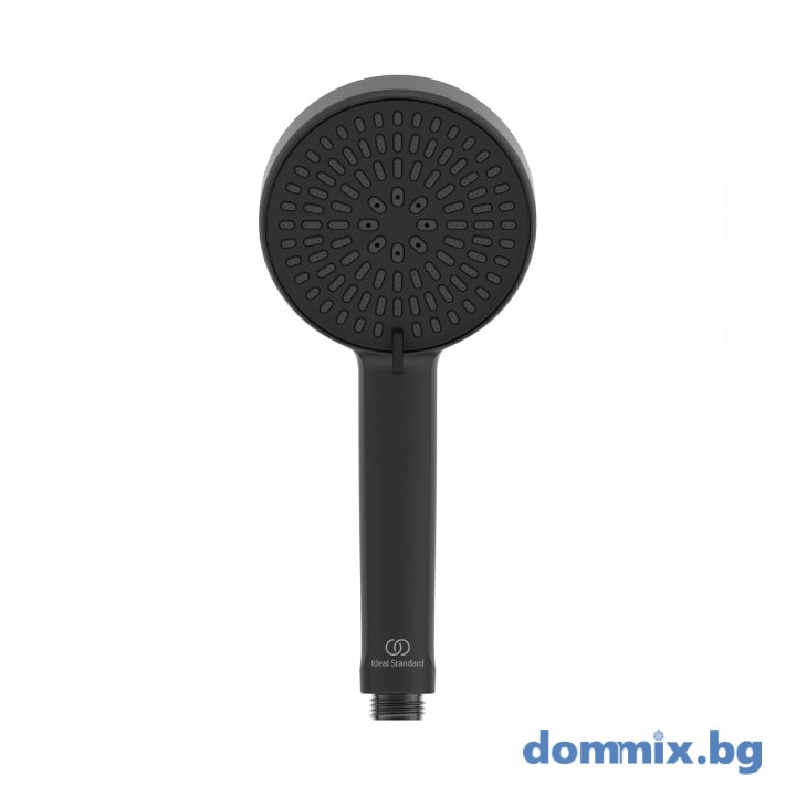 Ръчен душ ф100мм с 2 струи, черен мат IDEAL STANDARD IDEALRAIN ALU+ BD580XG