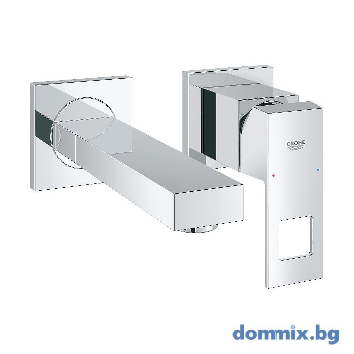 Двудупков смесител за мивка стенен Eurocube - GROHE 19895000