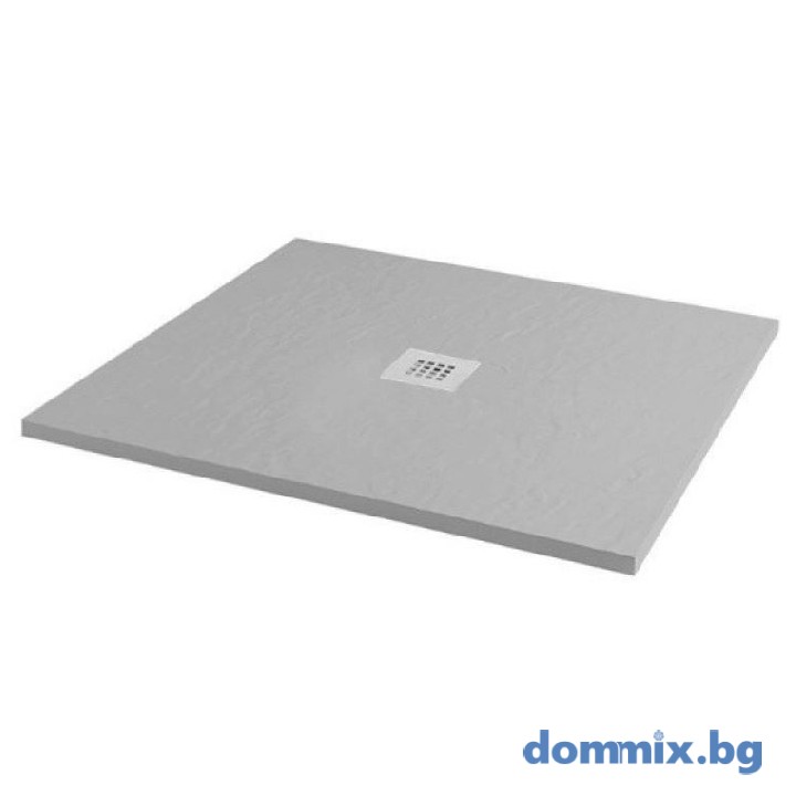 Правоъгълно душ корито KARAG PIETRA CEMENTO 900x900x2.5 