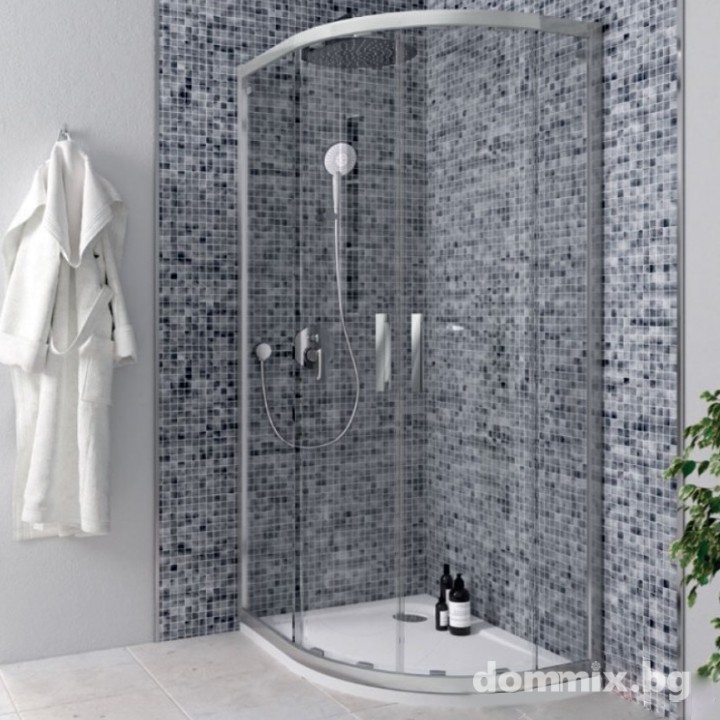Овална душ кабина Ideal Standard K9252EO Connect 2, 1000х1000х1955 мм, хром
