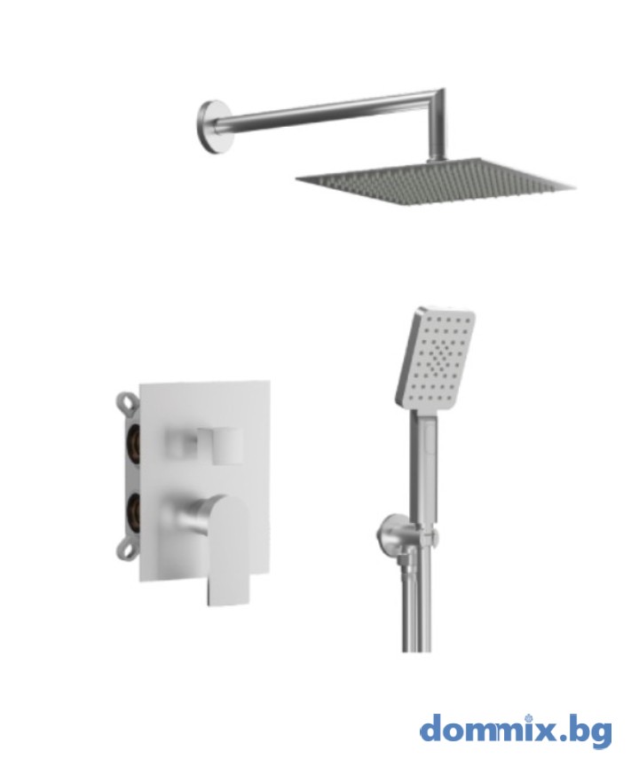 ВГРАДЕНА ДУШ СИСТЕМА ALPHA SATIN NICKEL - AQG 19ALPEC20811