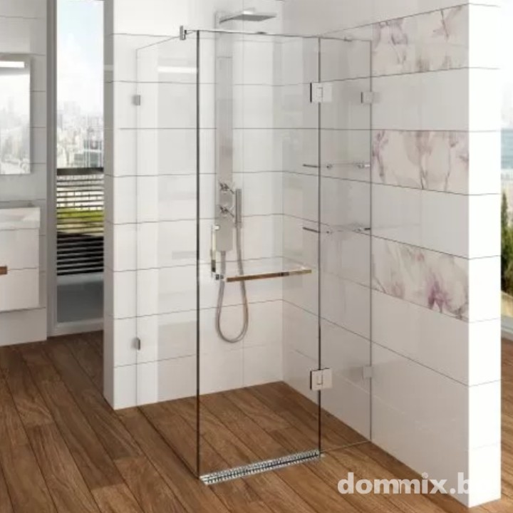 ДУШ КАБИНА ъглова за баня, Classica Xtra, закалено стъкло 80/90/190см