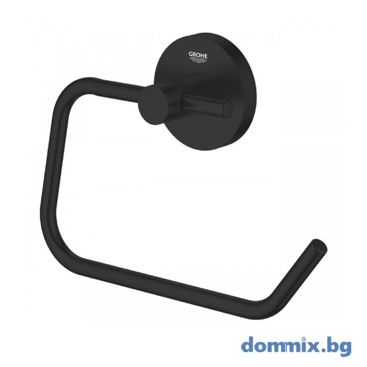 Поставка за тоалетна хартия Grohe 1024722430 Essentials Black Matt