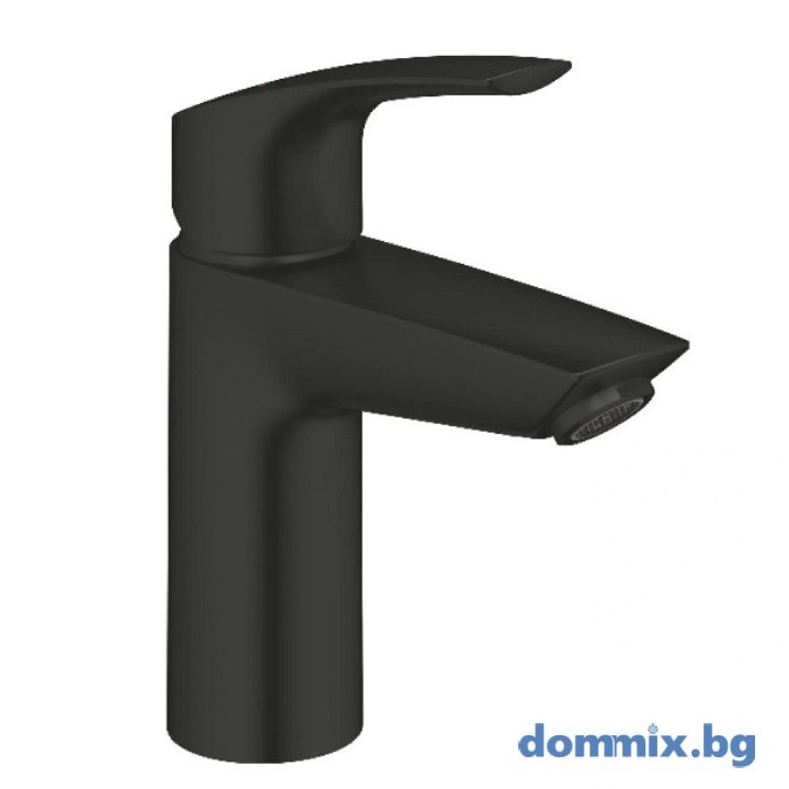 Смесител за мивка S-размер с Push-Open изпразнител 11/4″, черен мат GROHE EUROSMART 239222433