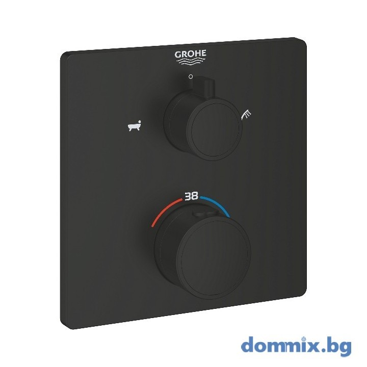 GROHTHERM 1022112430 БЕЗОПАСЕН СМЕСИТЕЛ ЗА ВАНА ЗА 2 ИЗХОДА С ВГРАДЕН СПИРАТЕЛЕН/ОТКЛОНЯВАЩ ВЕНТИЛ