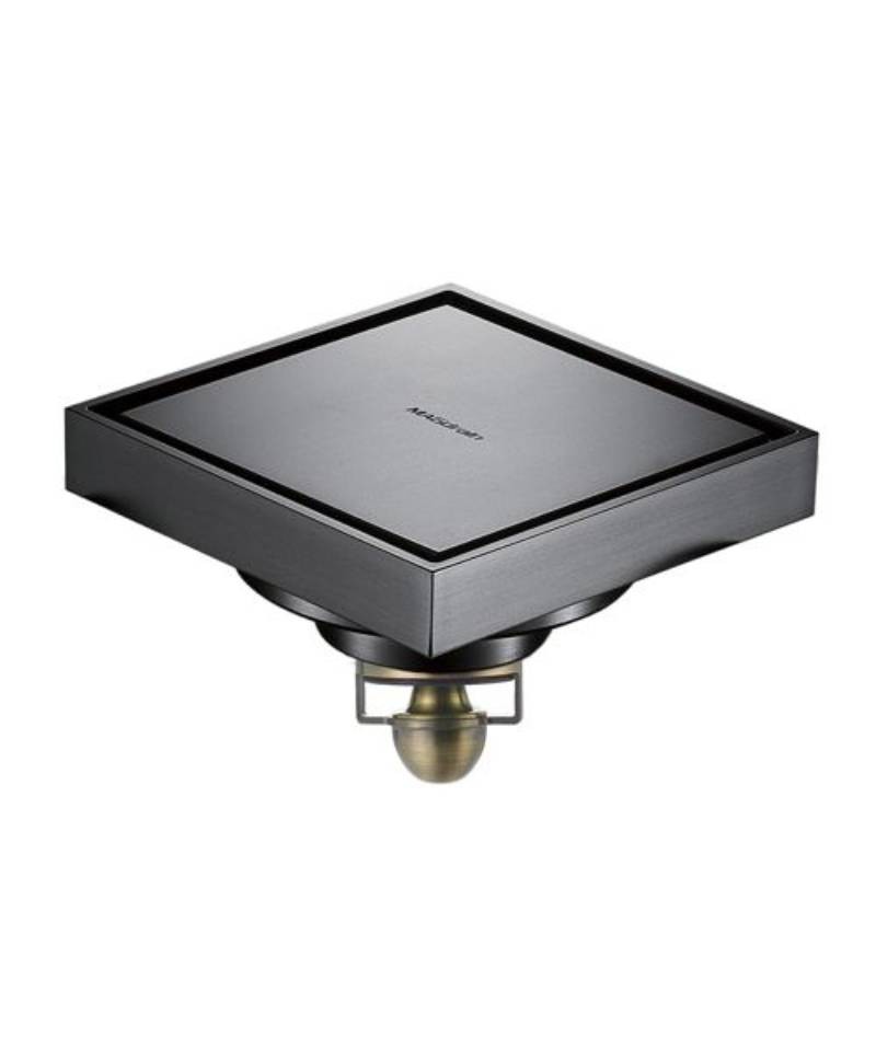 Подов сифон с клапан против миризми MAGdrain DUO WC02G60-K, Сив мат, 100 х 100 мм, Двоен монтаж 142281