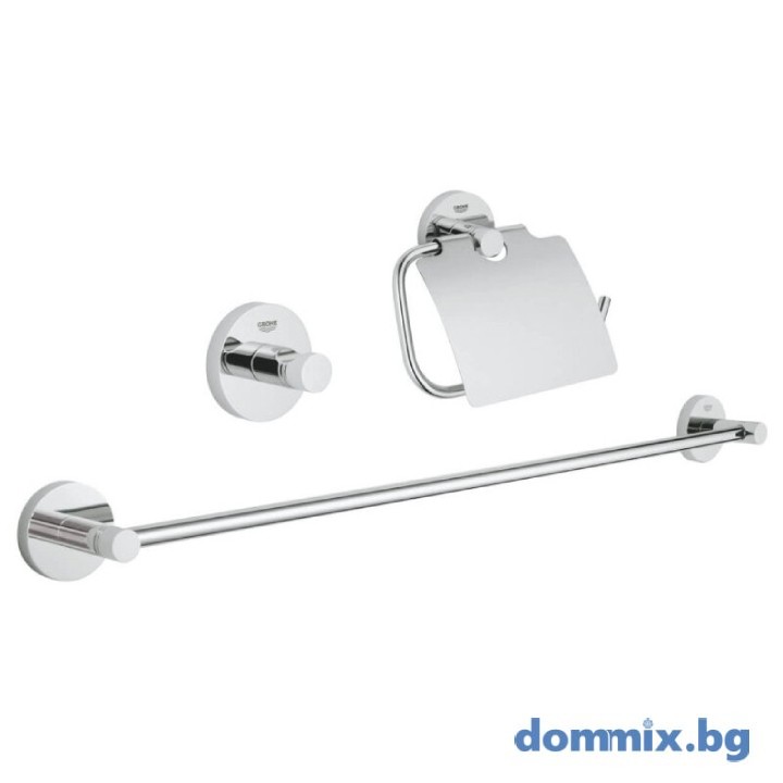 Комплект аксесоари за баня GROHE ESSENTIALS 3в1 40775001