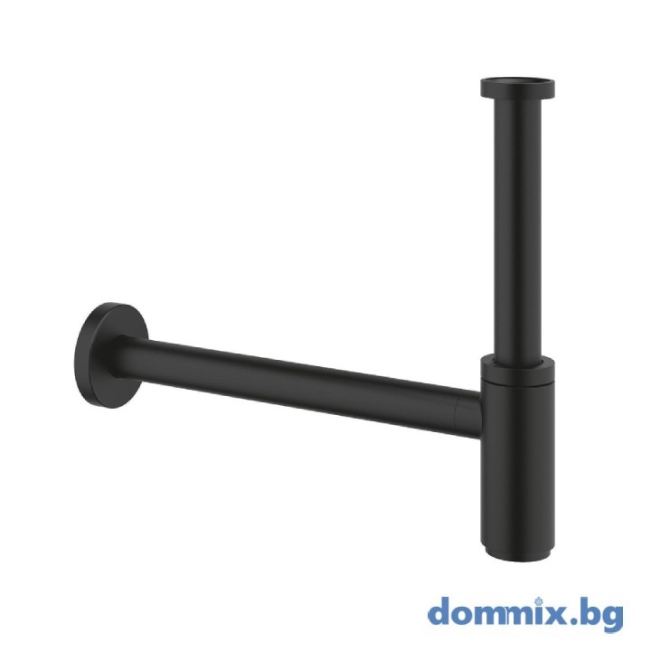 ДИЗАЙНЕРСКИ ЧЕРЕН МАТ БУТИЛКОВ СИФОН ЗА УМИВАЛНИК GROHE 29509KF0