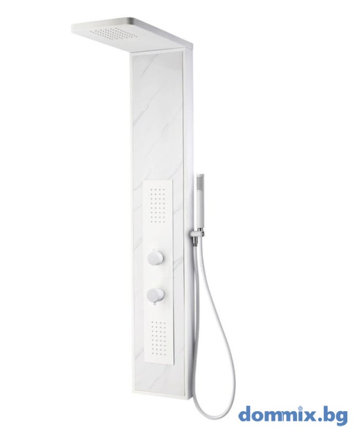 Karag S9237-5 ELLI White хидромасажна душ система, бяла