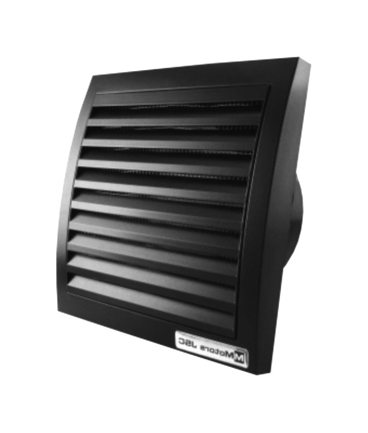 Вентилатор ММоторс Ф100 с клапа - квадратен mm 100 Black 1733 