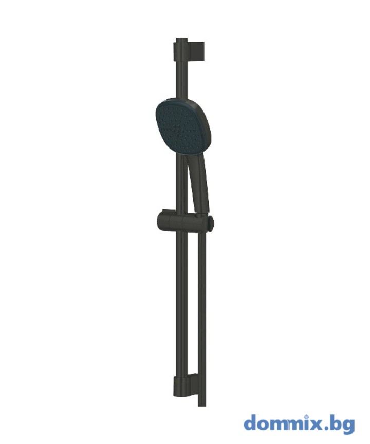 Тръбно окачване H600мм  комплект  черен мат/matt black GROHE TEMPESTA 110 CUBE 267482433