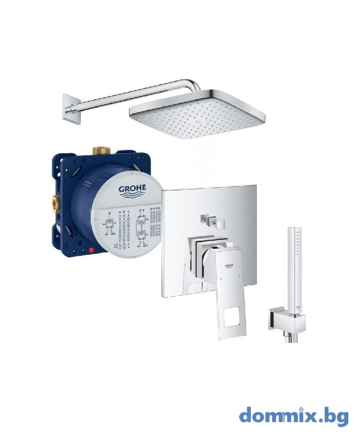 КОМПЛЕКТ ДУШ ГАРНИТУРА ЗА ВГРАЖДАНЕ EUROCUBE GROHE 25289000