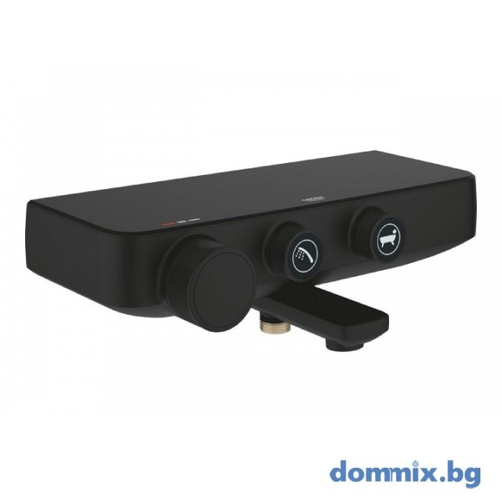 Grohe 102168KF00 Grohtherm SmartControl Phantom Black Термостатен смесител за душ и вана, черен мат