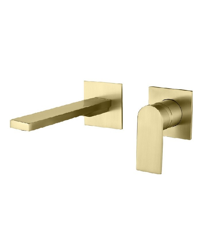 ЕДНОРЪКОХВАТКОВ  СМЕСИТЕЛ ВГРАЖДАНЕ ALPHA TWO BRUSHED GOLD - AQG 01ALC180OC