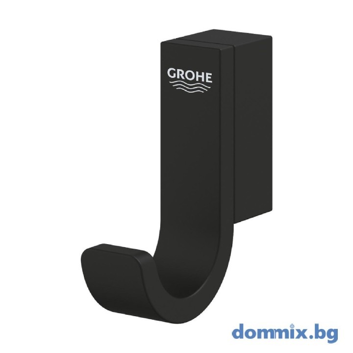 ЕДИНИЧНА ЗАКАЧАЛКА В БАНЯ ЦВЯТ ЧЕРЕН МАТ GROHE SELECTION 41216KF0