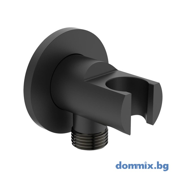 Стенно коляно с държач за душ, черен мат IDEAL STANDARD IDEALRAIN BC807XG