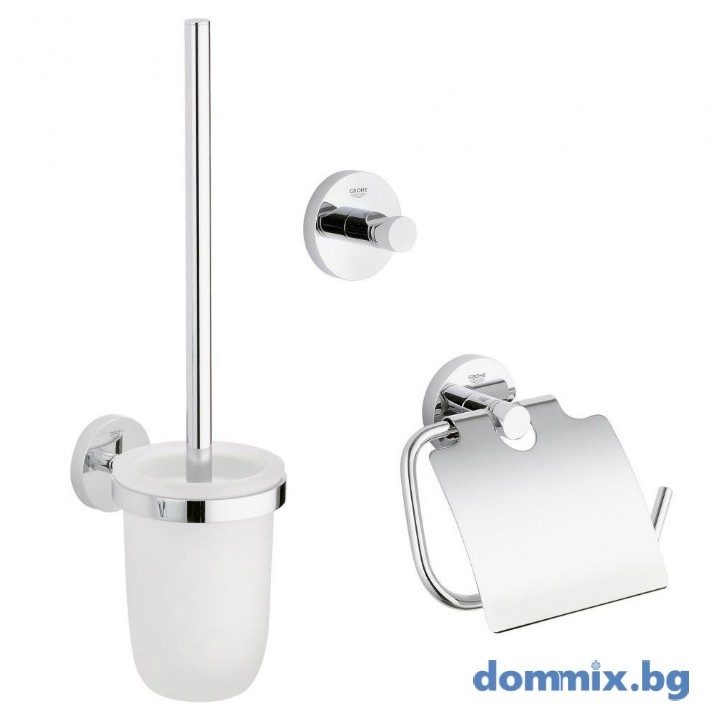 Аксесоари за баня комплект 3в1, хром GROHE ESSENTIALS 40407001