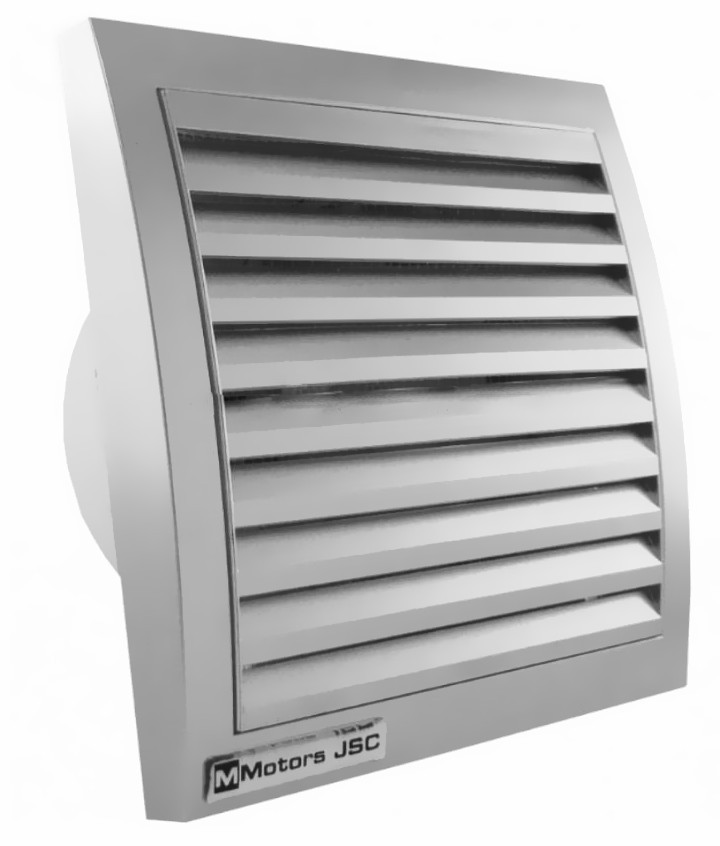 Вентилатор ММоторс Ф100 с клапа - квадратен mm 100 Inox 1481