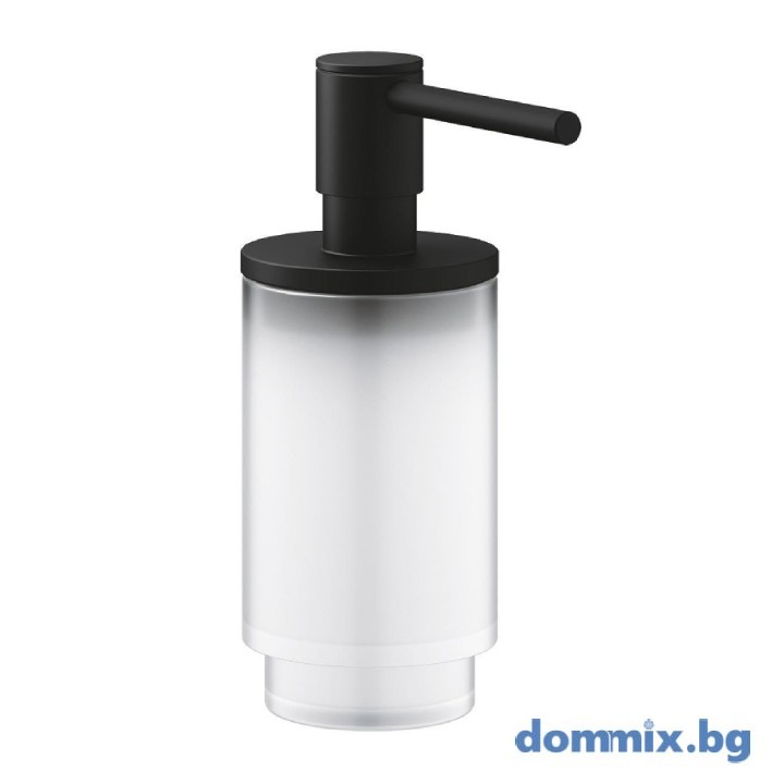 ДОЗАТОР ЗА ТЕЧЕН САПУН, ЧЕРЕН МАТ ЗА СТОЙКА В БАНЯ GROHE SELECTION 41218KF0