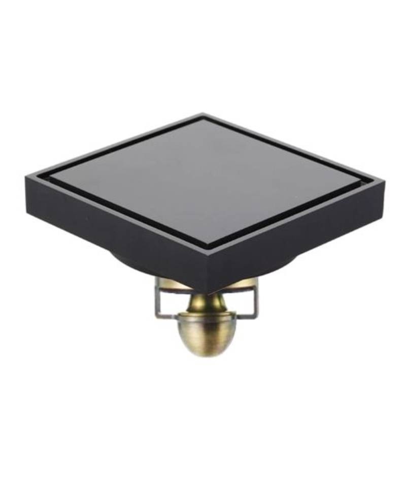 Подов сифон с клапан против миризми MAGdrain DUO WC02G60-O, Черен мат, 100 х 100, двоен монтаж 141600
