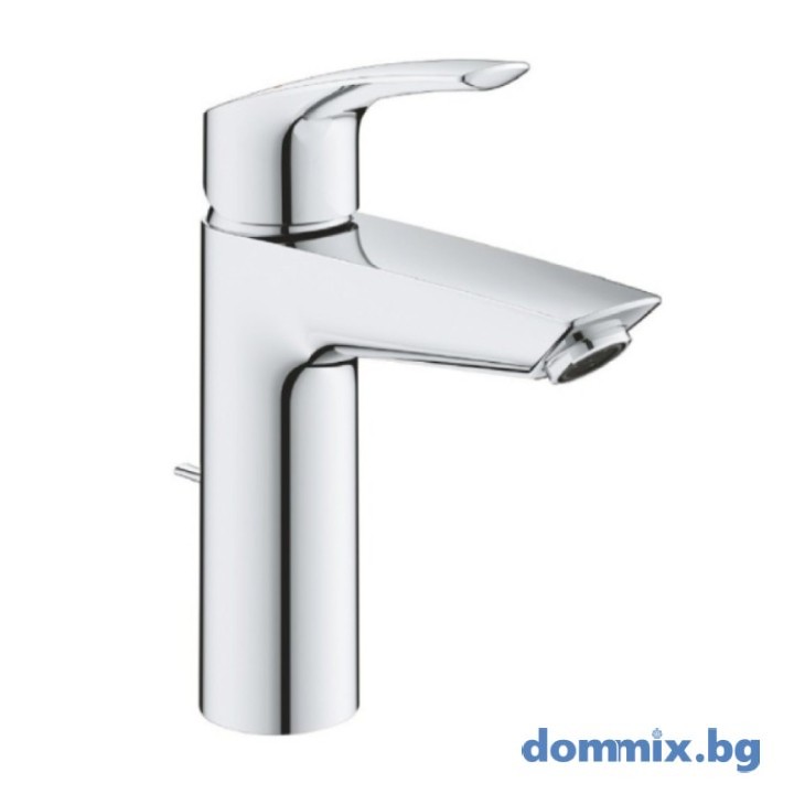 Смесител за мивка M-размер с изпразнител 11/4″, хром GROHE EUROSMART 23322003