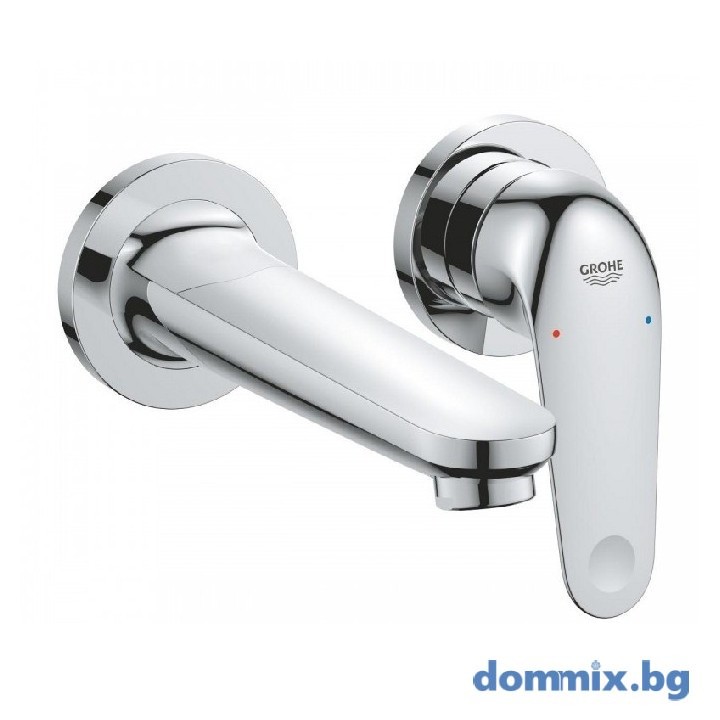 Стенен смесител за мивка с два отвора Grohe 24274001 EuroEco 2023 