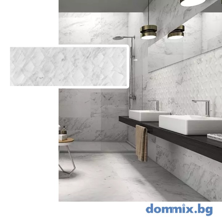 Фаянс Swan Decor White Rect 29.5×90