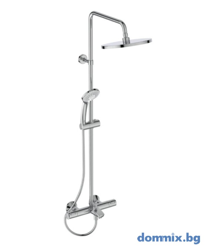 Душ система с термостатен смесител за вана/душ, хром IDEAL STANDARD CERATHERM T25 A7629AA