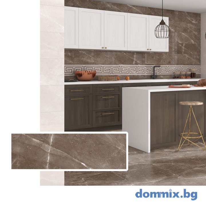 Фаянс Luxury Brown Brillo 25×80