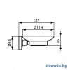 Държач със стъклена сапуниера за баня, черен мат IDEAL STANDARD IOM A9122XG допълнително изображение