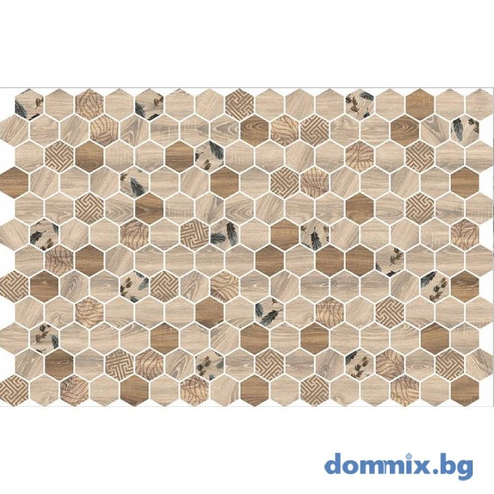 Мозайка Hexa Wood Deco Capri Light 6060341