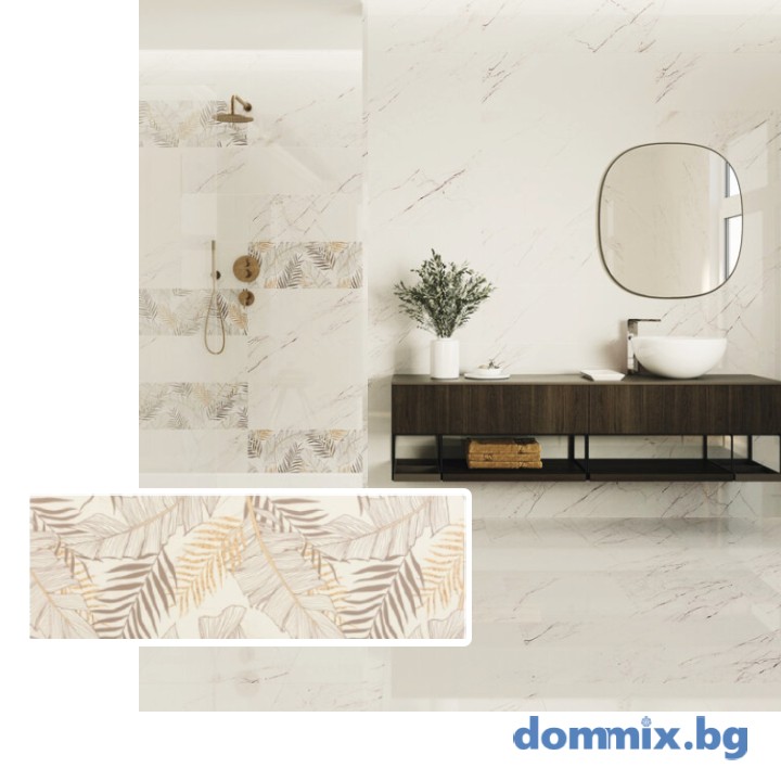 Фаянс Amposta Decor Hojas Gold 30×90