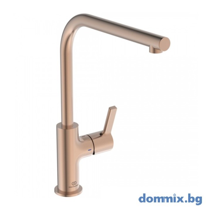 Смесител за кухня с висок подвижен L чучур 360*, розов залез IDEAL STANDARD GUSTO BD418J4