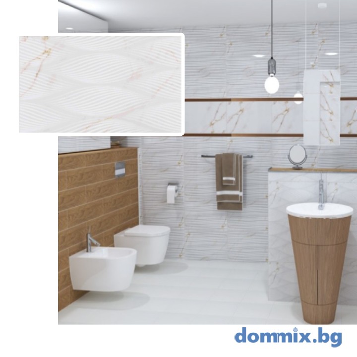 Фаянс Gualdo RLV White 33.3×55