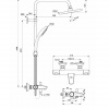Душ система с термостатен смесител за вана/душ, хром IDEAL STANDARD CERATHERM T125 A7590AA допълнително изображение