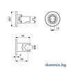 Държач за душ слушалка, черен IDEAL STANDARD IDEALRAIN BC806XG допълнително изображение
