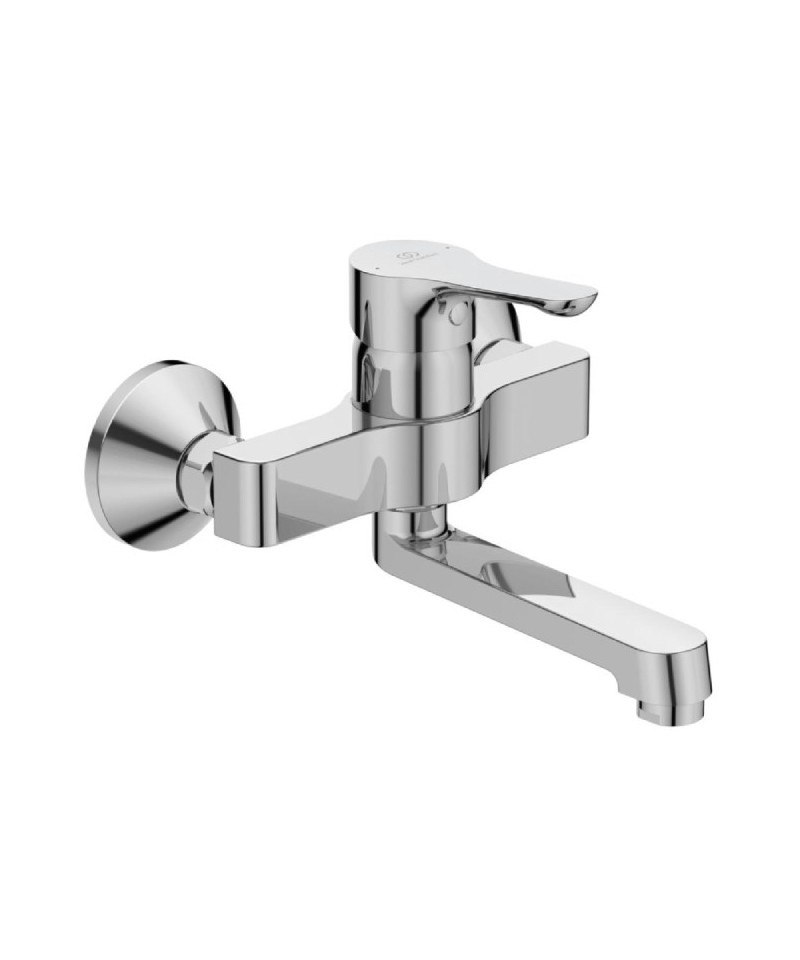 Смесител стенен за мивка, хром IDEAL STANDARD ALPHA BC649AA